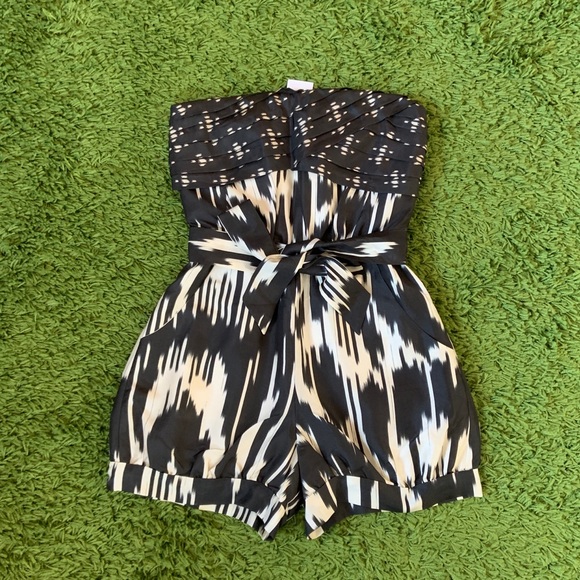 J. Crew Après-Beach Romper Shorts 💯 Silk Size 0 - Picture 4 of 8